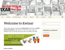 Tablet Screenshot of kwixar.com